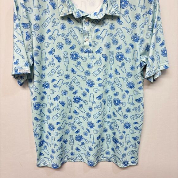 Smith & Quinn Men Short Sleeve Performance Polo Shirt Top Size Large D023 -1 - Picture 8 of 13